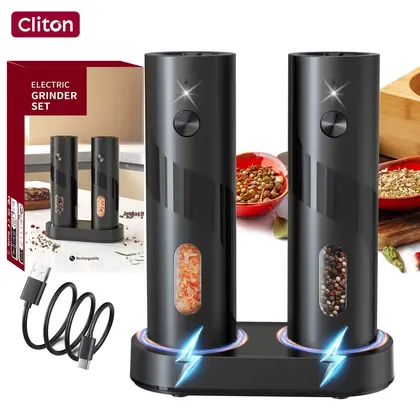 Electric salt and pepper grinder