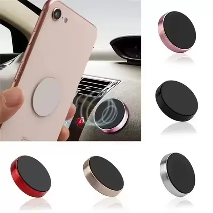 Magnetic car phone holder
