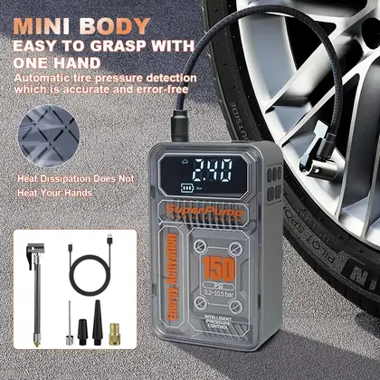 Portable tyre inflator