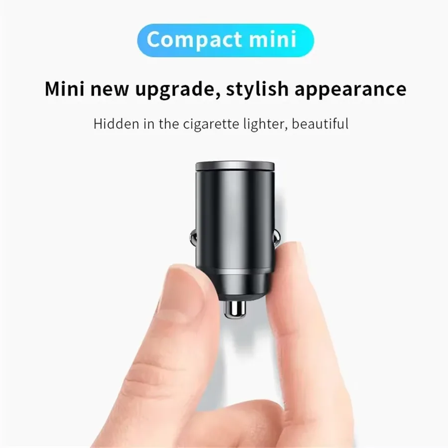 Retractable dual-cable car charger · 5