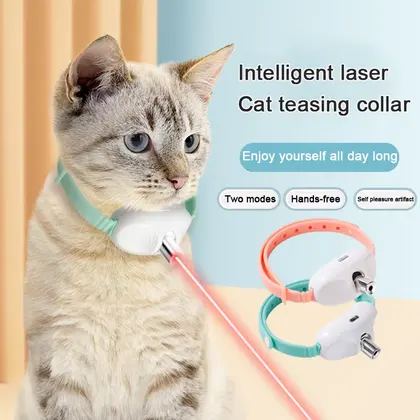 Rechargeable cat laser collar