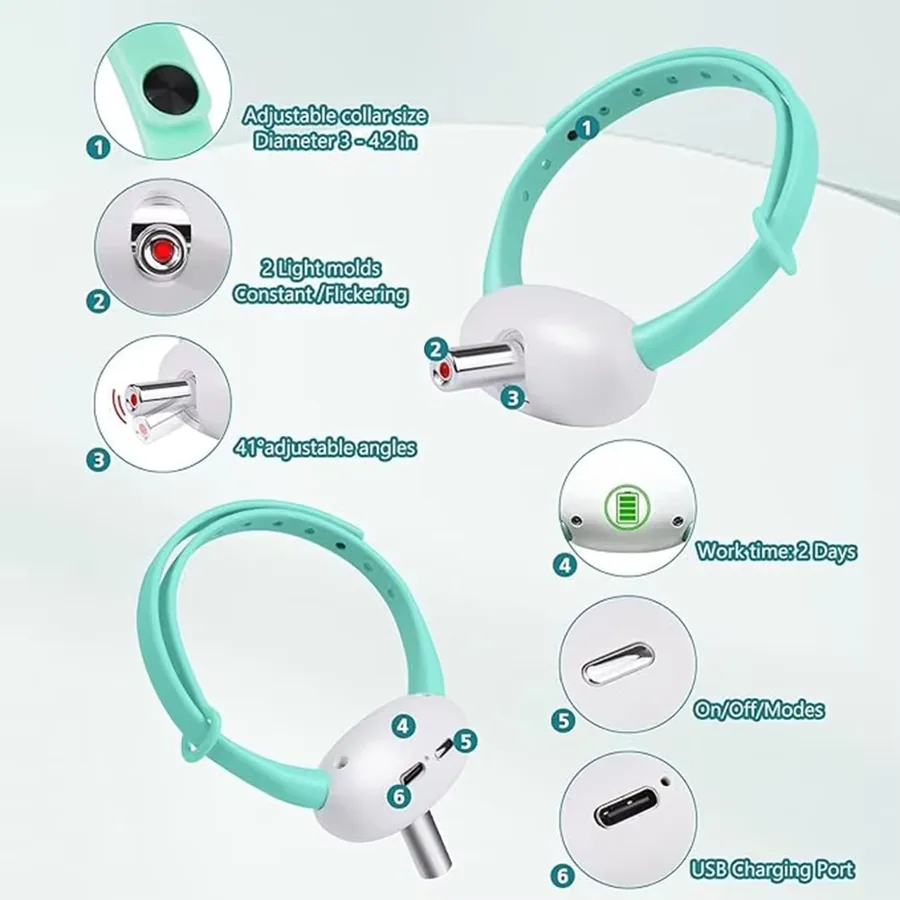 Rechargeable cat laser collar · 3