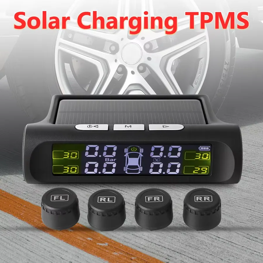 Solar tyre pressure monitor · 3