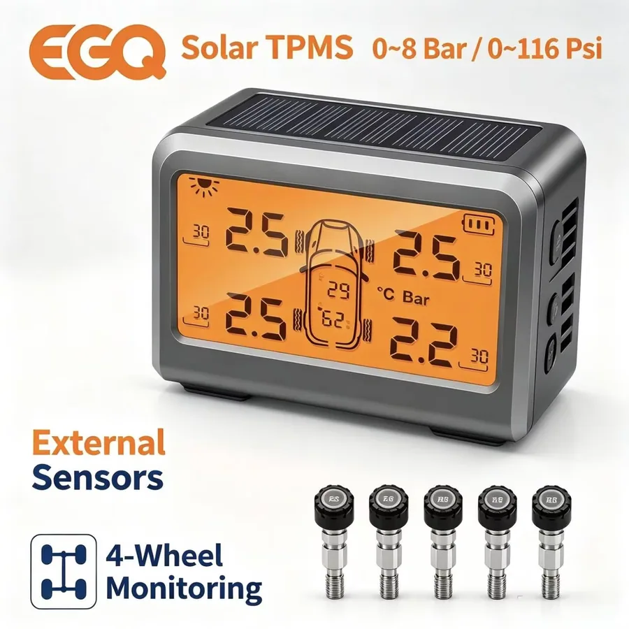 Solar tyre pressure monitor · 4